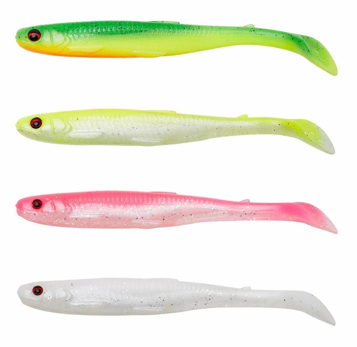 Savage Gear Slender Scoop Shad 9 cm 4 gr Dark Water Mix Silikon Yem