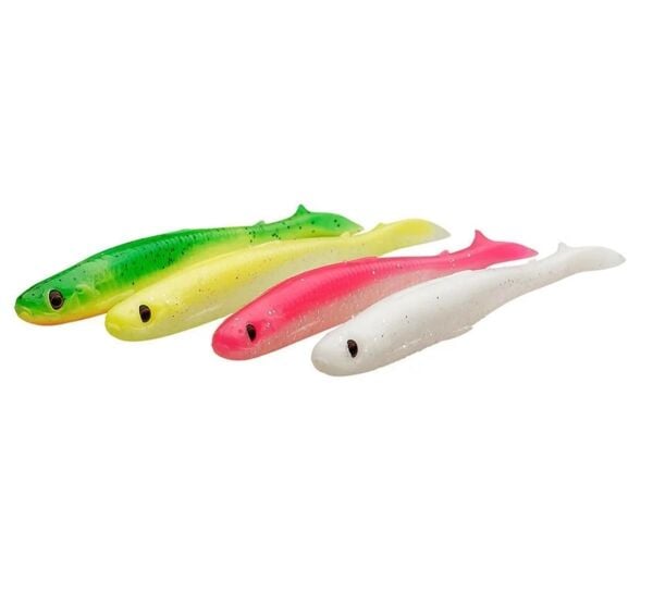 Savage Gear Slender Scoop Shad 9 cm 4 gr Dark Water Mix Silikon Yem