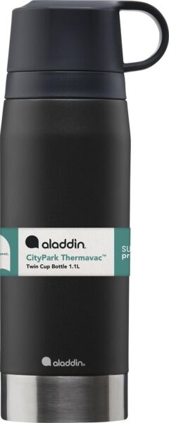 Aladdin CityPark Thermavac Çift Bardaklı Çelik Termos 1.1 Lt