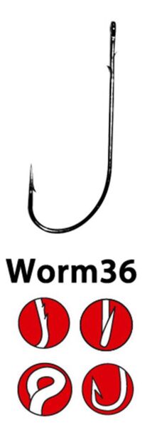 Gamakatsu Worm 36 Tırnaklı Olta İğnesi NO:2