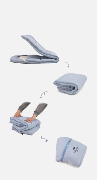 Naturehike C300 UltraLight Pamuklu Uyku Tulumu -13°C ( Çocuk ) MAVİ - Left