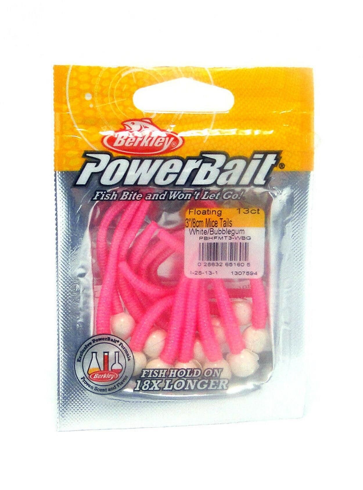 Berkley PowerBait Mice Tails 8Cm 13Ct Floating Fare Kuyruğu PEMBE