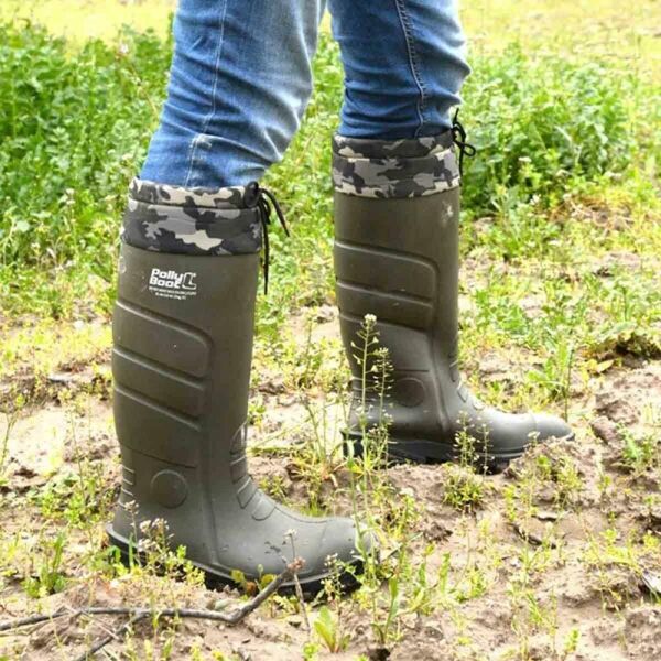 Polly Boot Galaxy Vega O4 Boğazlı Uzun Çizme Kamuflaj Haki/Siyah - 42