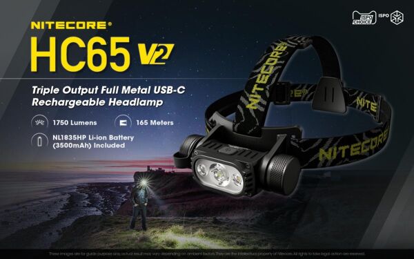 Nitecore HC65 V2 1750 Lümen Kafa Lambası ( 1XNL1835HP )