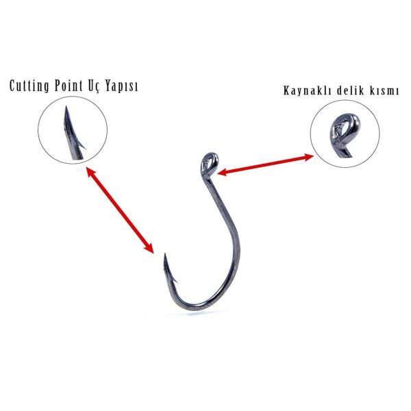 Fujin Cut SWW Kaynaklı Octopus Olta İğnesi No:8/0