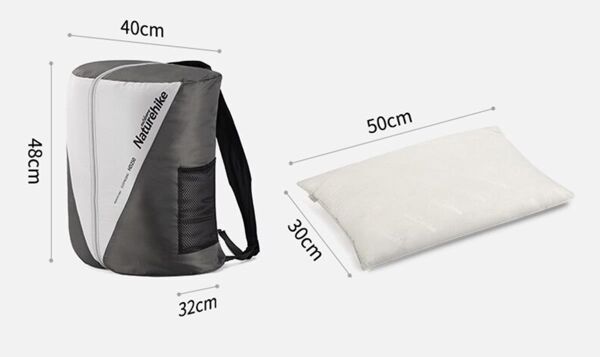 Naturehike HD250 Zarf Tarzı Yastıklı Çift Kişilik Pamuklu Uyku Tulumu Shadow Blue