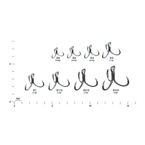 Decoy Curve Treble Geniş Tutuşlu Üçlü Olta Kancası NO:6