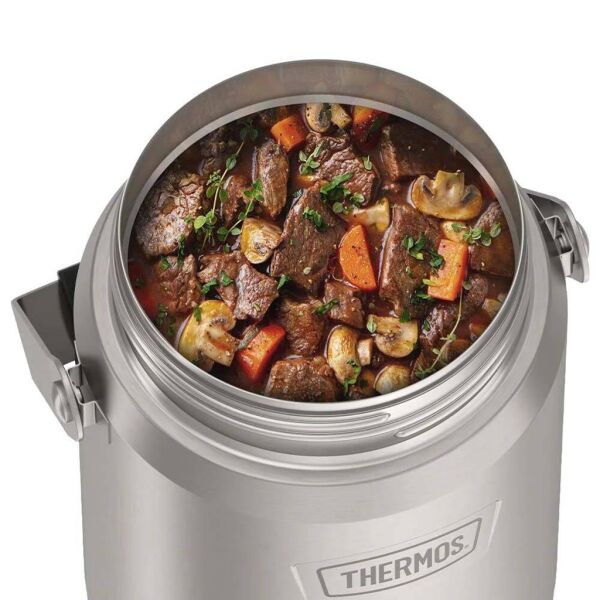 Thermos Icon IS303 1,4 Lt Mega İki Katlı Yemek Termosu Matte Stainless Steel