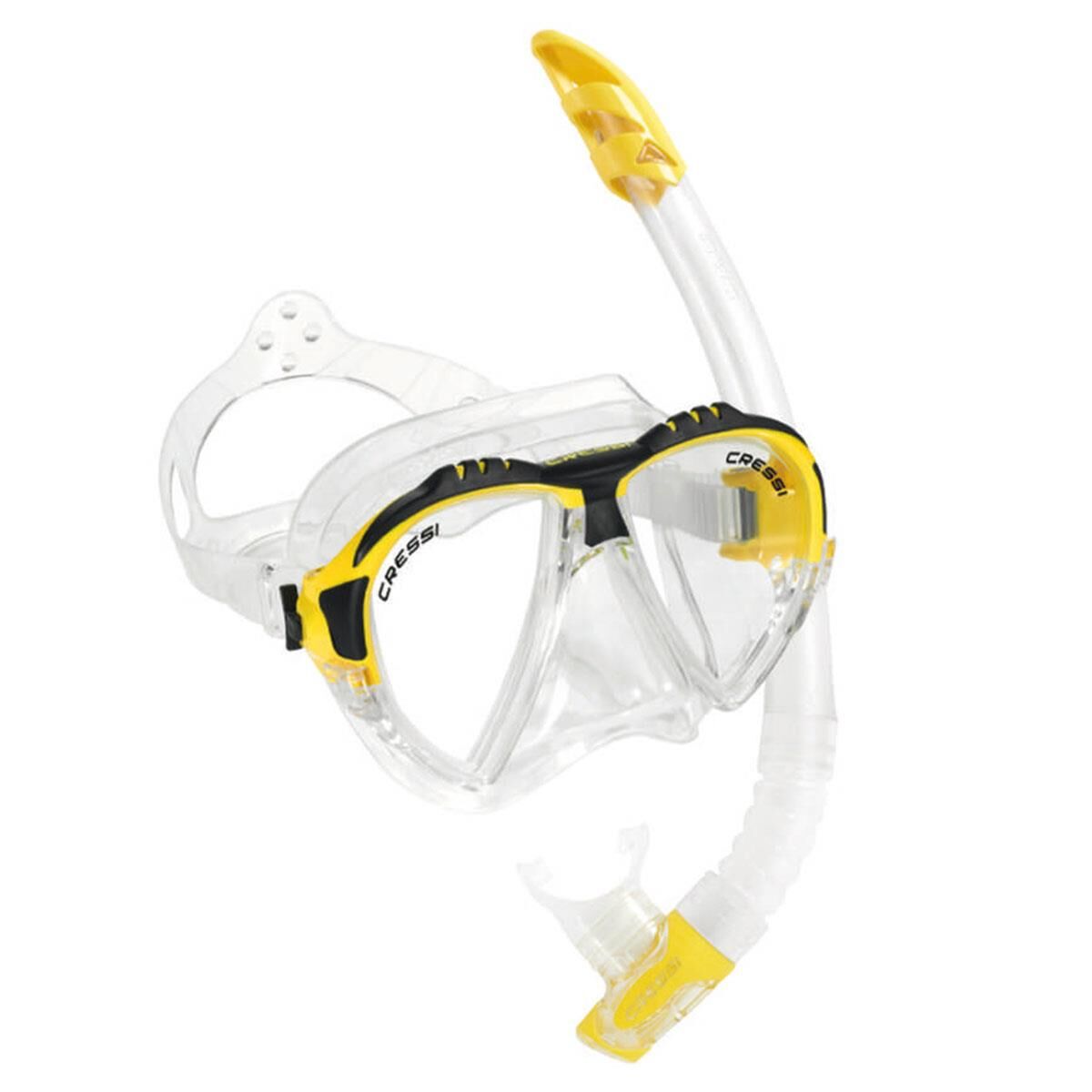 Cressi Matrix Maske Gamma Şnorkel Seti CLEAR-YELLOW