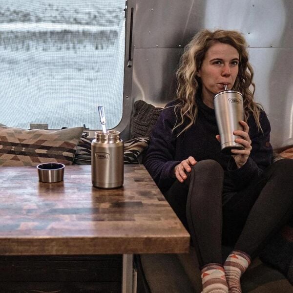 Thermos Icon IS111 0,71 Lt Cold Tumbler Pipetli Termos Matte Stainless Steel