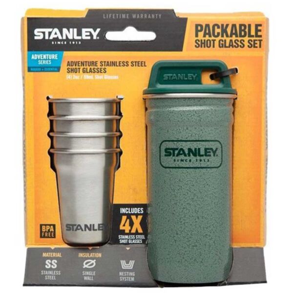 Stanley Adventure Packable Paslanmaz Çelik Shot Bardak Seti YEŞİL