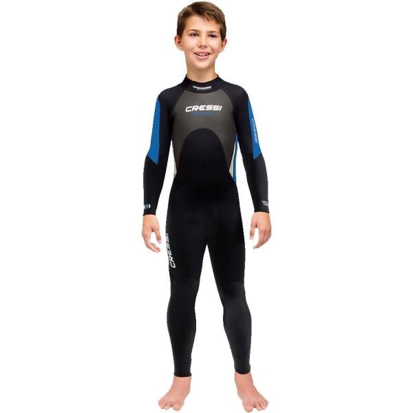 Cressi Morea Wetsuit Junior Dalış Elbisesi BLACK/BLUE - 3MM-13/14 YAŞ