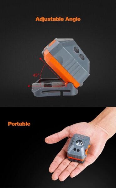 Naturehike USB Şarjlı LED Kafa Lambası ( 1200mAh ) Sarı