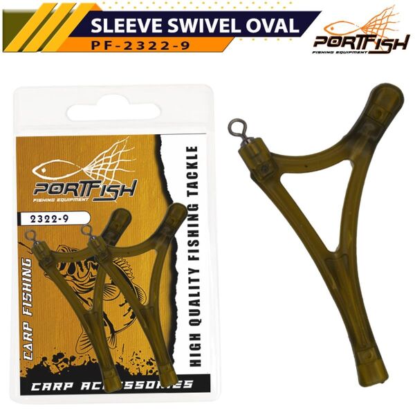 Portfish Sleeve Swivel Oval T Fırdöndü (Sissy Aparatı)