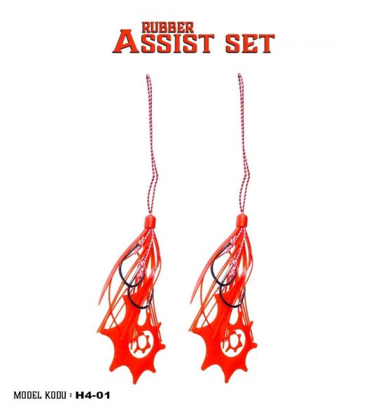 Fujin Rubber Hazır Skirt + Assist Set ( H4 ) KIRMIZI