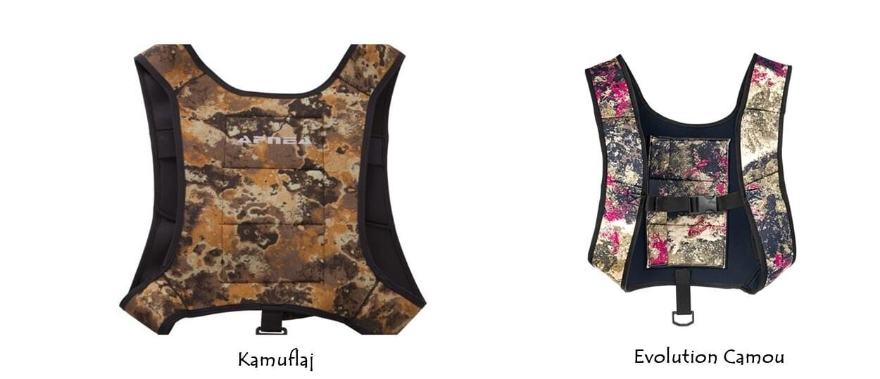 Apnea Sırt Ağırlık Yeleği Kamuflaj