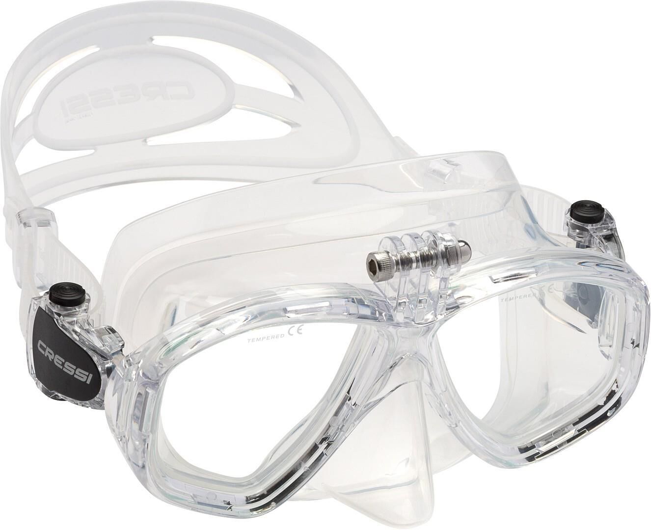 Cressi Action Dalış Maskesi Su Altı Kamera Aparatlı CLEAR - CLEAR