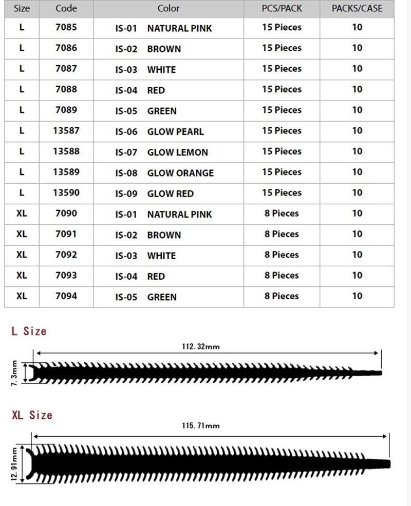 Marukyu Isome (L) 11 cm Silikon Yem [Kum Solucanı] IS-02