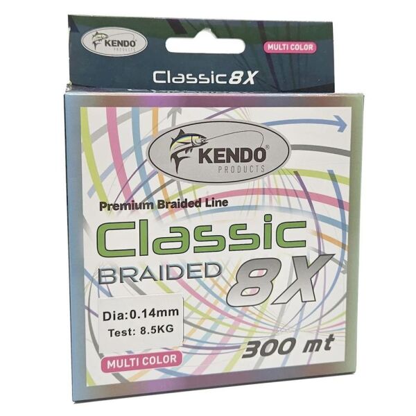 Kendo Classic 8x 300mt MultiColor Örgü İp 0,18 MM