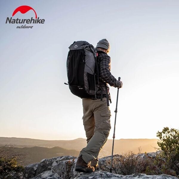 Naturehike Rock 40+5 Lt Hiking Sırt Çantası SİYAH