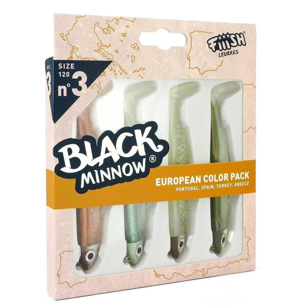 Fiiish Black Minnow BM120/3 BM1326 4lü Combo 12gr Silikon Yem Avrupa Paketi