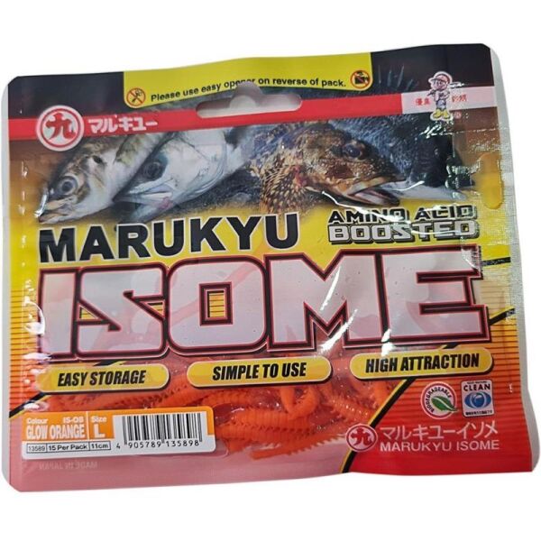 Marukyu Isome (L) 11 cm Silikon Yem [Kum Solucanı] IS-08