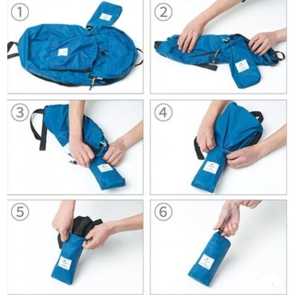 Naturehike UltraLight Katlanır Sırt Çantası 22 Lt MAVİ