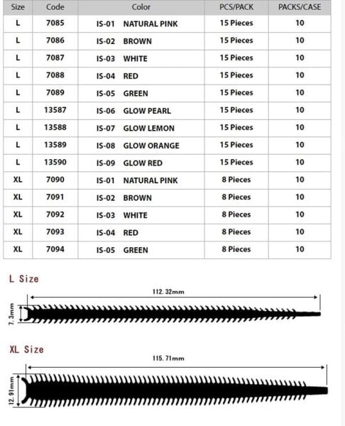 Marukyu Isome (L) 11 cm Silikon Yem [Kum Solucanı] IS-09