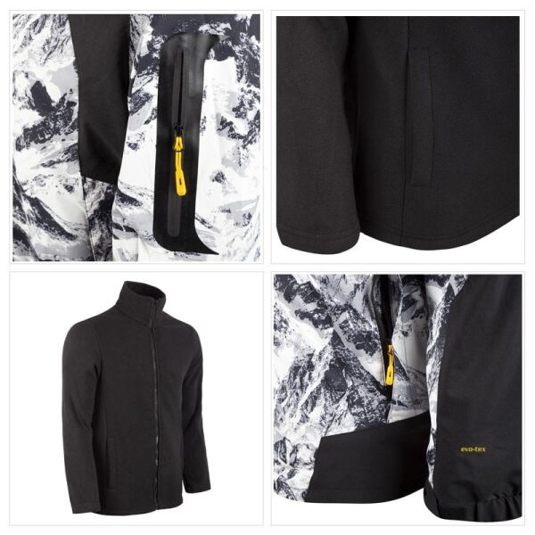 Evolite Blizzard 3in1 Ceket - Siyah/Beyaz XXXL