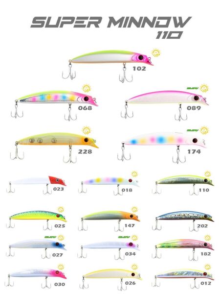 Fujin Süper Minnow SM-115SW 115mm 18Gr Suni Yem