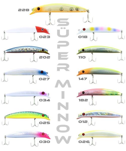 Fujin Süper Minnow SM-115SW 115mm 18Gr Suni Yem