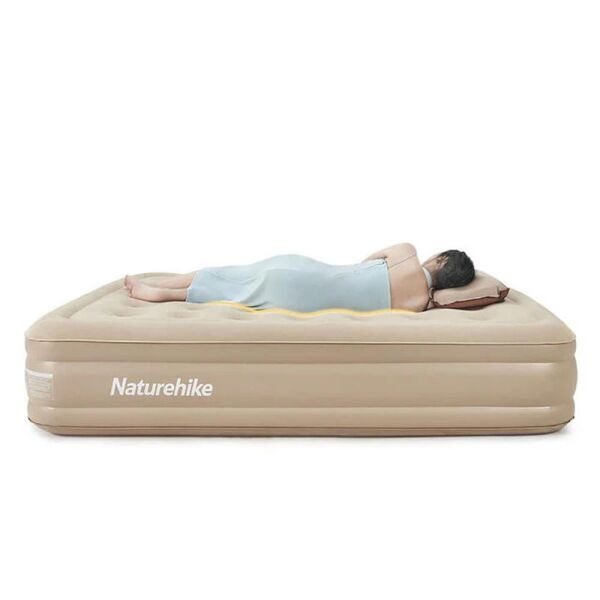 Naturehike Inflatable Anytıme One-Touch Air Bed Şişme Kamp Yatağı BROWN - Çift Kişilik
