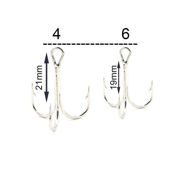 Decoy T-S21 Belly Hook Üçlü Olta İğnesi NO:6