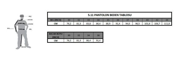 5.11 Tactical Pamuklu Kanvas Pantolon Kahve