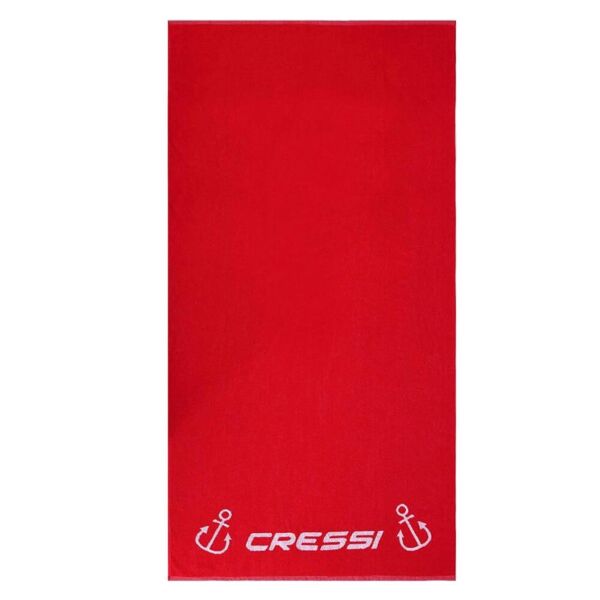 Cressi Cotton Frame Yüzde Yüz Pamuklu Plaj Havlusu RED - 90X180CM