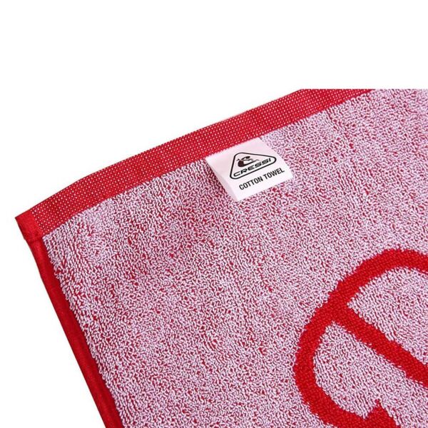 Cressi Cotton Frame Yüzde Yüz Pamuklu Plaj Havlusu RED - 90X180CM