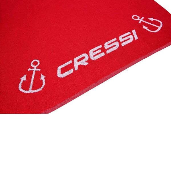 Cressi Cotton Frame Yüzde Yüz Pamuklu Plaj Havlusu RED - 90X180CM