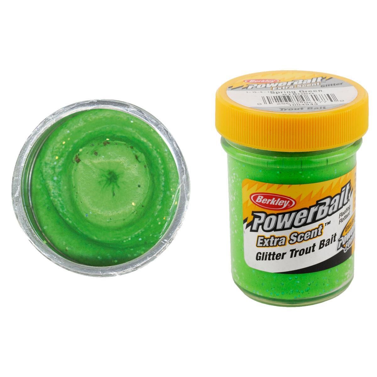 Berkley PowerBait Extra Scent Glitter Alabalık Hamuru Spring Green