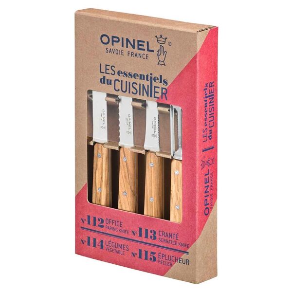 Opinel Essential Günlük 4'lü Mutfak Bıçak Seti