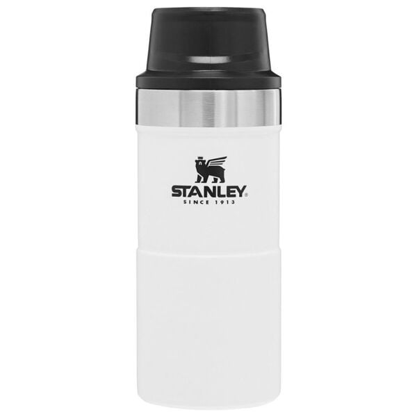 Stanley Klasik Trigger-Action Çelik Termos Seyahat Bardağı 0,35 Lt BEYAZ