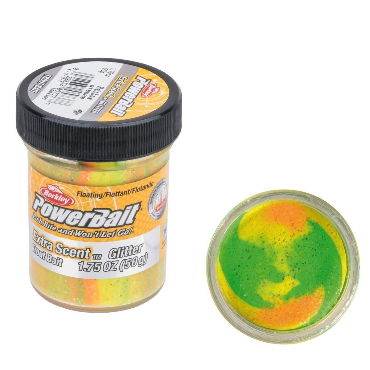 Berkley PowerBait Extra Scent Glitter Alabalık Hamuru RAİNBOW