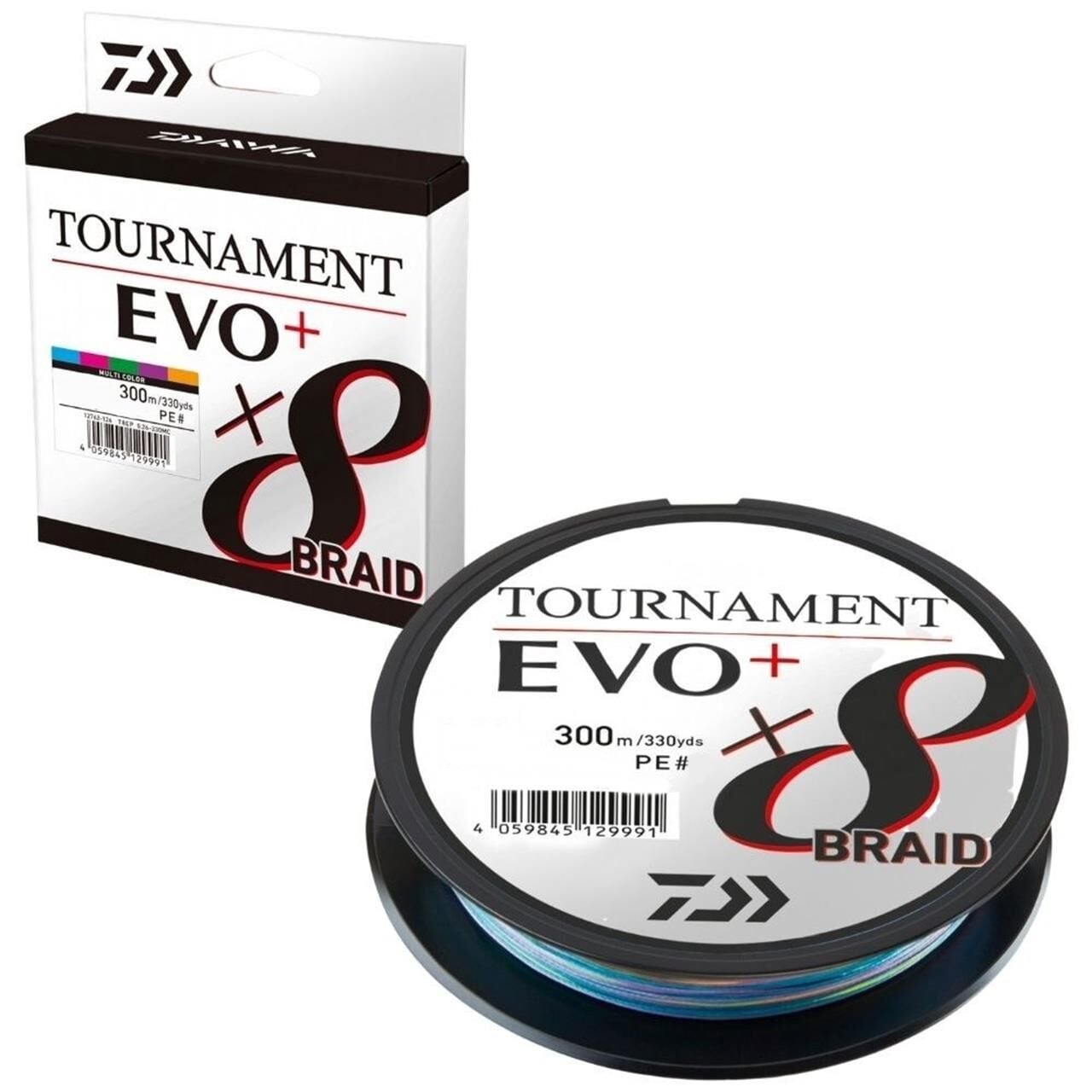 Daiwa Tournament EVO+ 8B Multicolor İp Misina 300 mt MULTİCOLOR - 0,16 mm