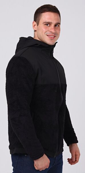 North Trace Gecko Kapüşonlu Erkek Welsoft Polar SİYAH - 2XL