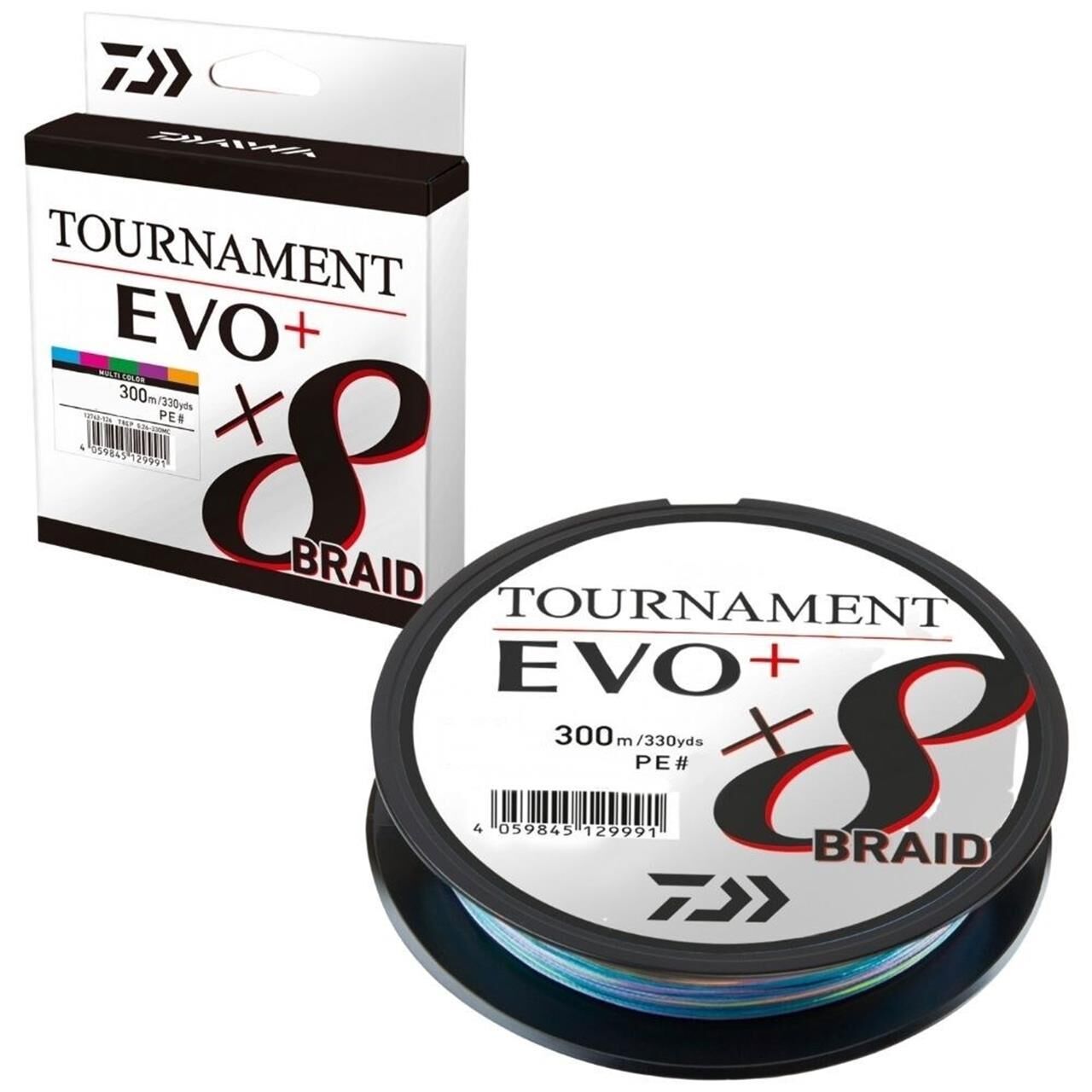 Daiwa Tournament EVO+ 8B Multicolor İp Misina 300 mt MULTİCOLOR - 0,30 mm