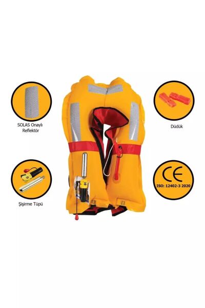 Mesica GDR 175 Otomatik 150N Çocuk Şişme Can Yeleği