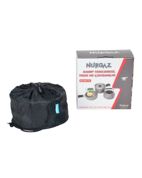 Nurgaz Üçü Bir Arada Tencere Tava Çaydanlık Set
