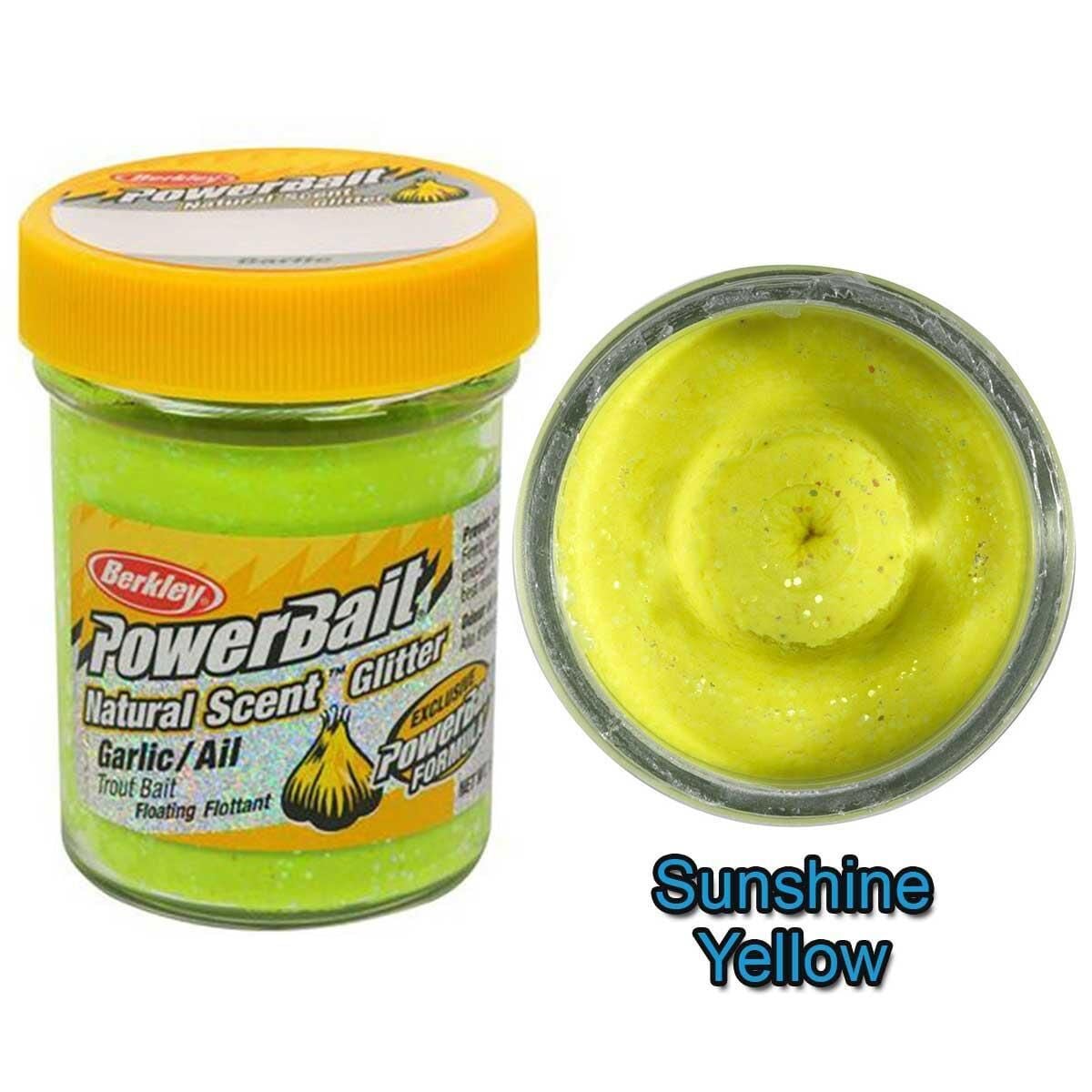 Berkley PowerBait Natural Scent Glitter Garlic Alabalık Hamuru Sunshine Yellow