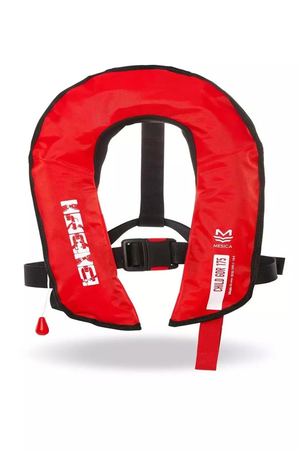 Mesica GDR 175 Otomatik 150N Çocuk Şişme Can Yeleği KIRMIZI