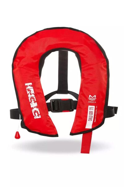 Mesica GDR 175 Otomatik 150N Çocuk Şişme Can Yeleği KIRMIZI