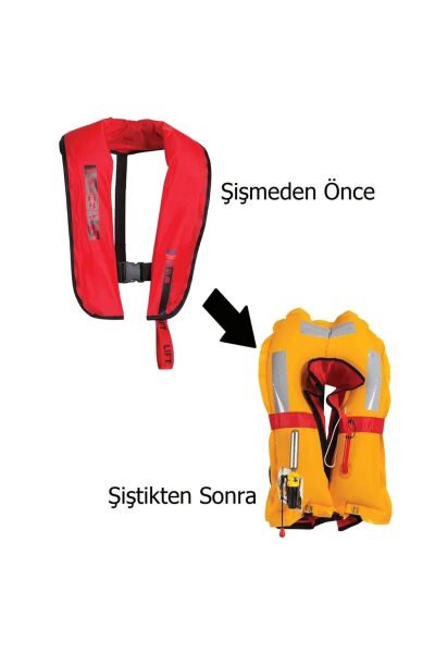 Mesica GDR 175 Otomatik 150N Yetişkin Şişme Can Yeleği